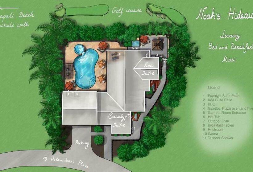 جناح ديلوكس سرير كينج, Noahs Hideaway Luxury B&b