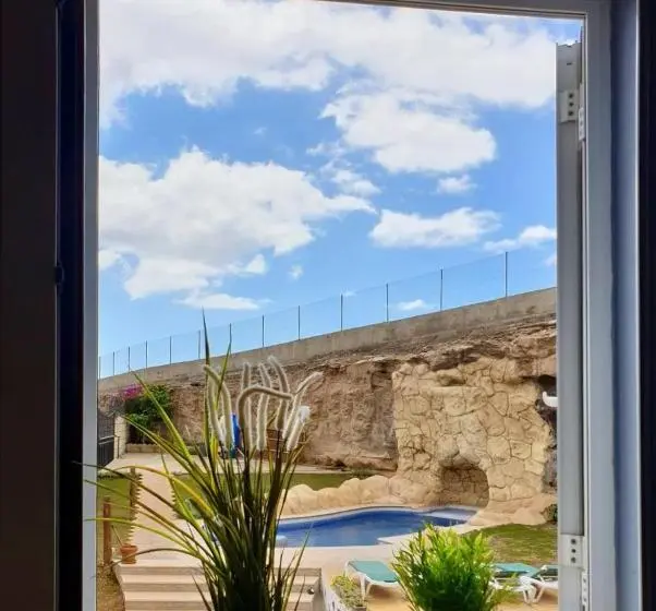 オーシャンビューデラックスルームバルコニー付き, Bed & Breakfast Tenerife