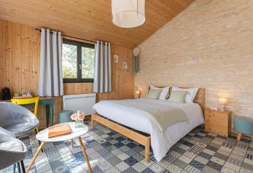 اتاق استاندارد با تراس, Au Logis De Bellefois Chambres D Hôtes