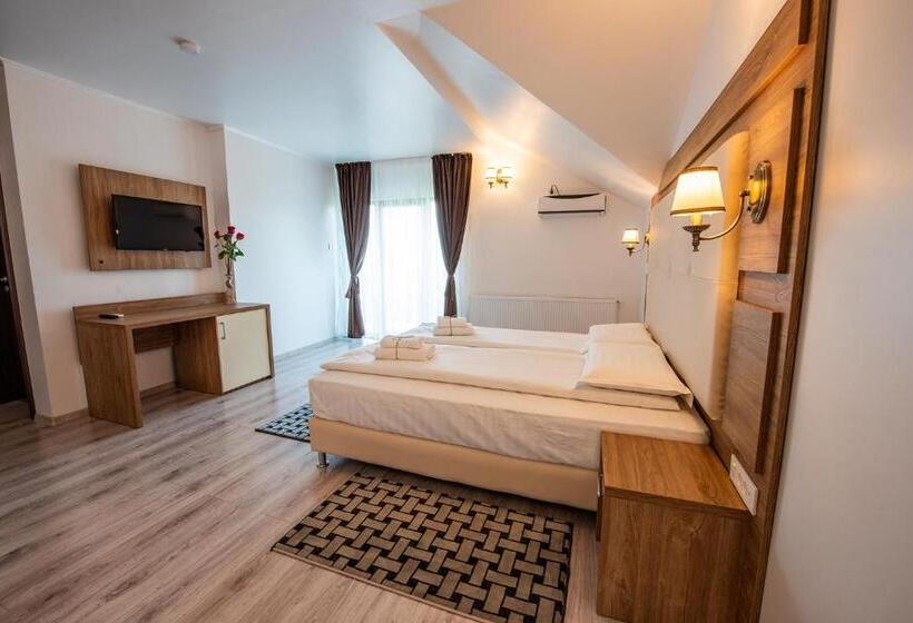 Стандартный Номер Кровать Кинг, Pensiunea Carul Cu Flori