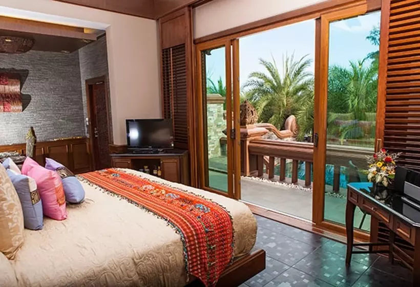Villa 1 Makuuhuone Puutarhanäkymä, Ammatara Pura Pool Villa