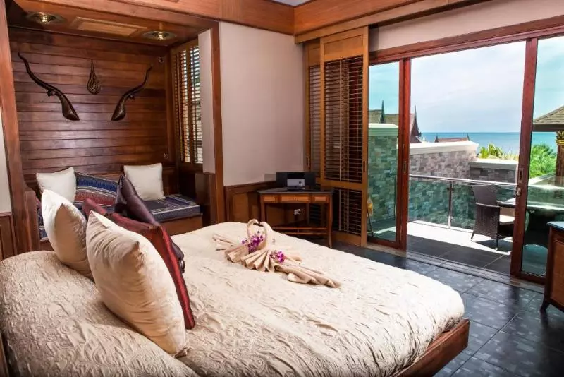 Villa 1 Makuuhuone Merinäkymä, Ammatara Pura Pool Villa