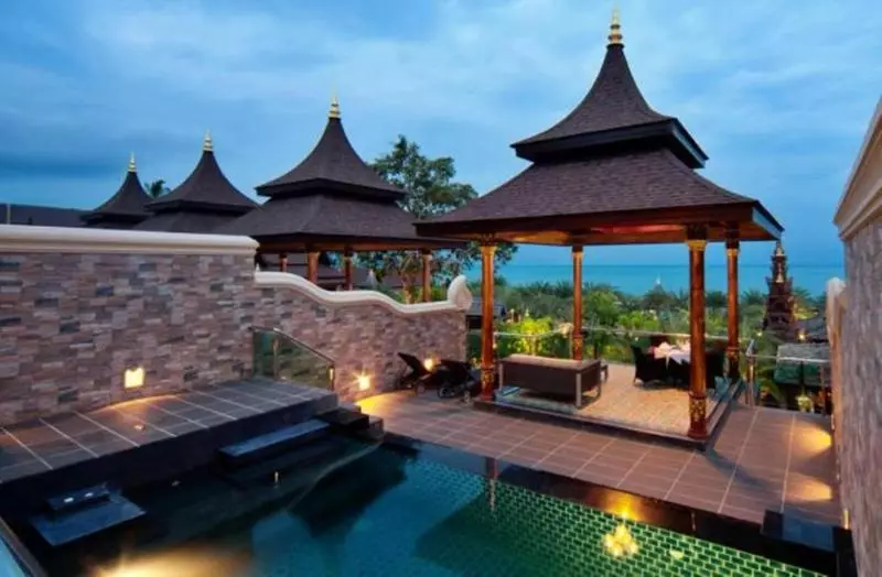 Villa 1 Makuuhuone Merinäkymä, Ammatara Pura Pool Villa
