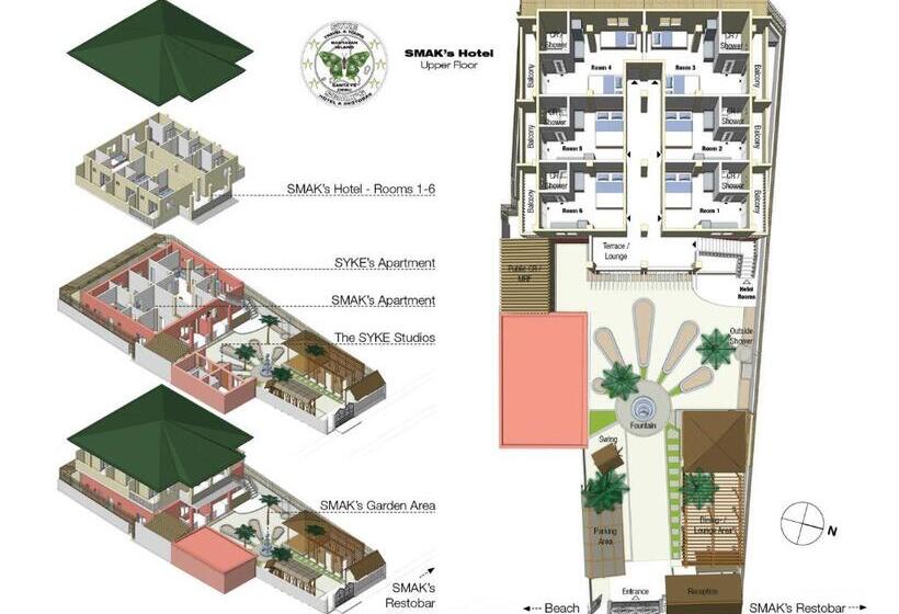 اتاق استاندارد با چشمانداز باغ, Smak S