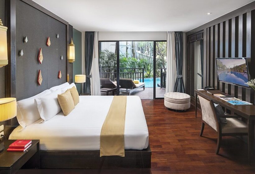 اتاق لوکس با چشم‌انداز استخر, Centara Anda Dhevi Resort And Spa   Sha Plus