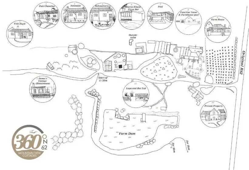 Classic-huone King-vuode, 360on62 Farm Cottages