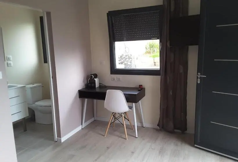 テラス付きスタンダードルーム, Villa Vi Lyon Est Chambres D Hôtes