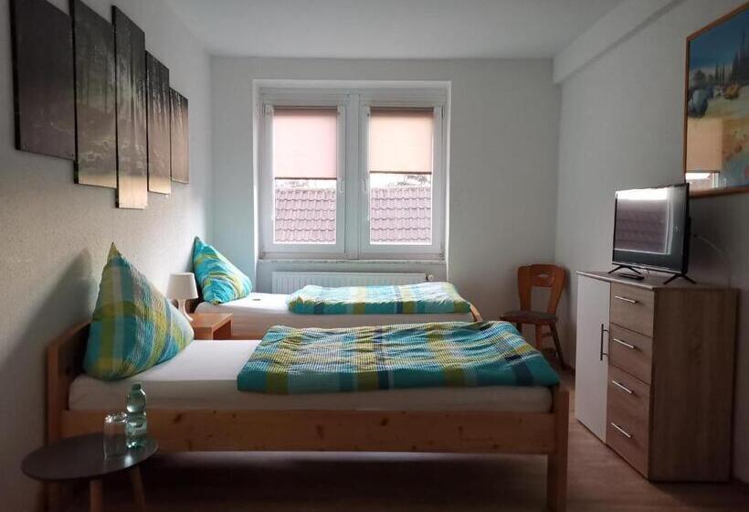 Standard room with outdoor bath, Pension Zum Hirsch