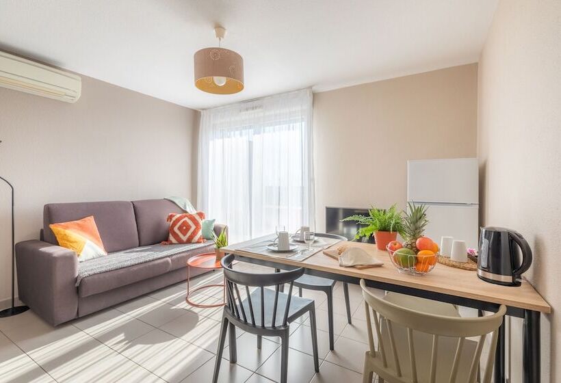 דירת שני חדרים, Appart City Confort Toulouse Aéroport Cornebarrieu