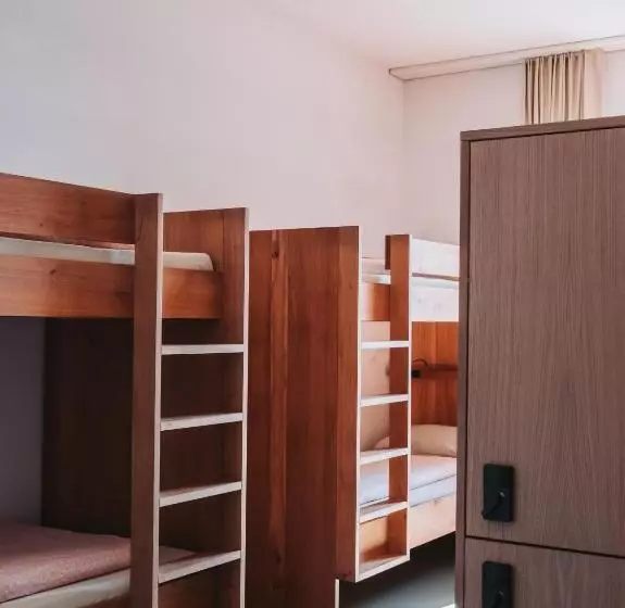 تختخواب در اتاق مشترک, Montreux Youth Hostel