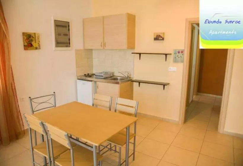 Family flat with sea view, Elounda Sunrise Apartments