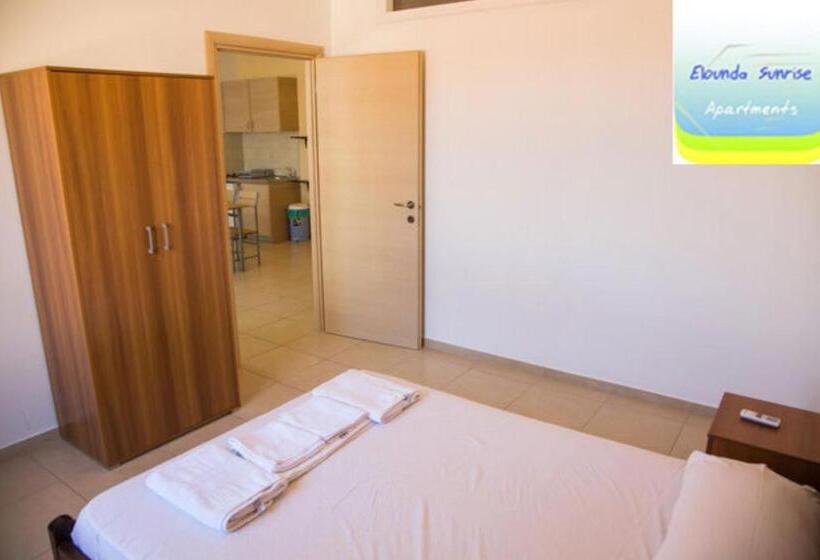 Family flat with sea view, Elounda Sunrise Apartments