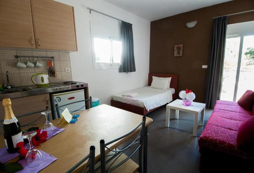 带1个卧室带花园景观的公寓, Elounda Sunrise Apartments