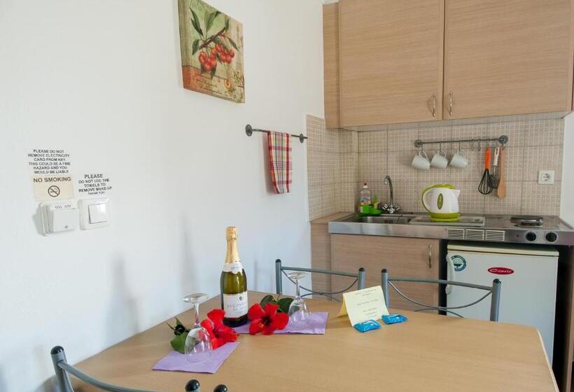 带1个卧室带花园景观的公寓, Elounda Sunrise Apartments