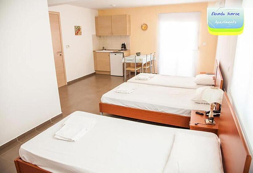 标准工作室带阳台, Elounda Sunrise Apartments