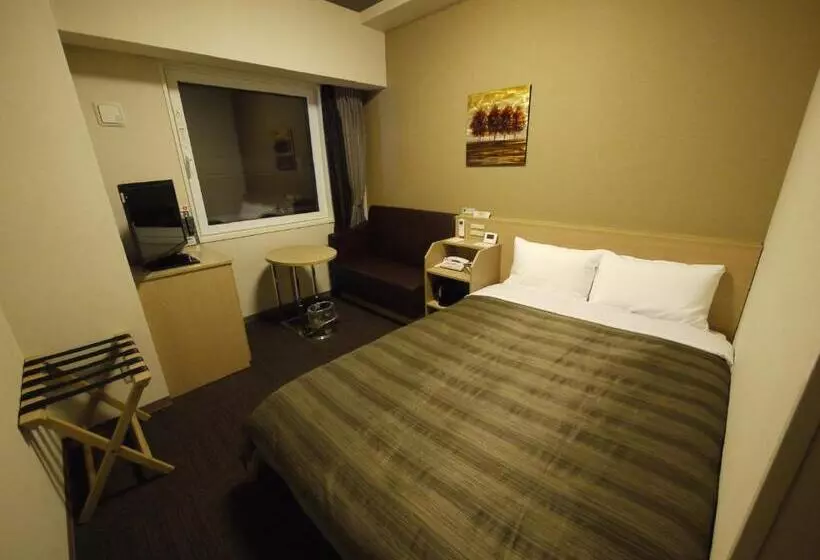ダブルベッドのベーシックルーム, Route Inn Kitakyushuwakamatsu Ekihigashi