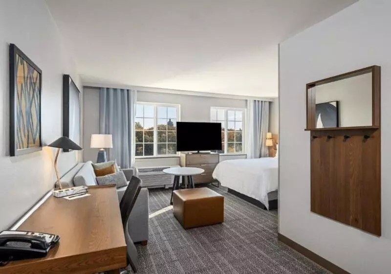 Standard studio with river view, Staybridge Suites Rochester University, An Ihg