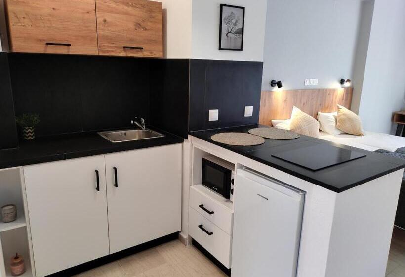 标准工作室带泳池景, Valentinos Apartments