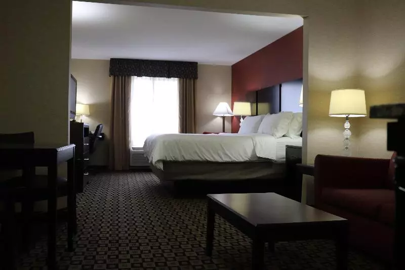 キングサイズベッドのスイートルーム, Holiday Inn Express Hotel & Suites Crawfordsville By Ihg