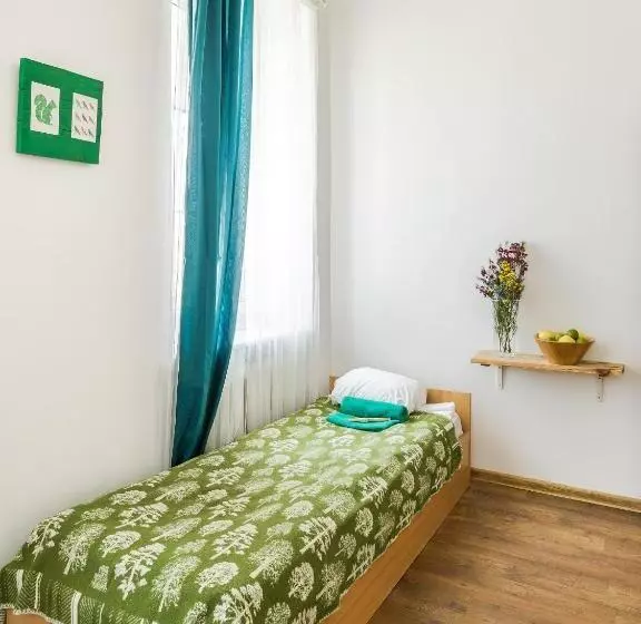اتاق استاندارد یک تخته با سرویس بهداشتی مشترک, Downtown Forest Hostel & Camping
