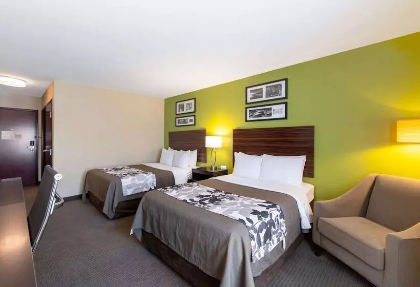 اتاق استاندارد با 2 تخت دوبل, Sleep Inn & Suites Near Fort Cavazos