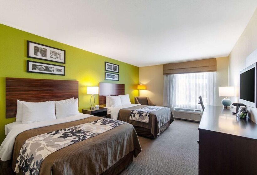 带2个双人床的标准工作室, Sleep Inn & Suites Near Fort Cavazos