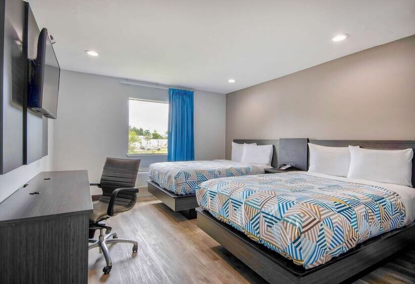 غرفه قياسيه سريرين مزدوجين, Motel 6sulphur, La