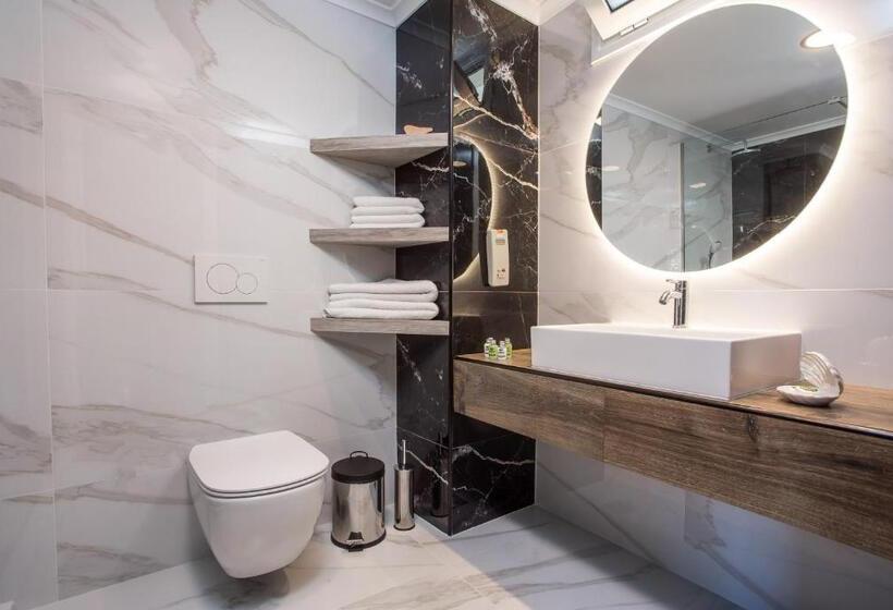 اتاق لوکس با چشم‌انداز دریا, Lindos White Hotel & Suites