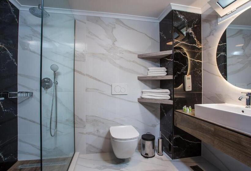 غرفة ديلوكس مطلّة علي البحر, Lindos White Hotel & Suites