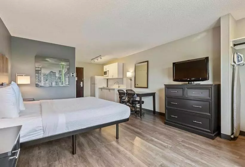 キングサイドベッドのスタンダードワンルーム, Extended Stay America Suites  San Ramon  Bishop Ranch  East