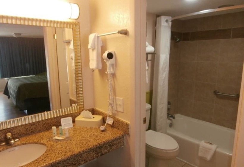 חדר סטנדרט עם מיטת קינג, Quality Inn Hinesville   Fort Stewart Area, Kitchenette Rooms   Pool   Guest Laundry