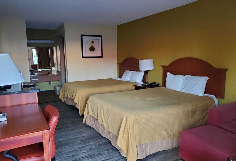 带2个双人床的标准工作室, Americas Best Value Inn Dayton