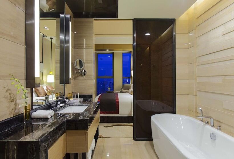 חדר סטנדרט מיטה זוגית, Crowne Plaza Tianjin Meijiangnan, An Ihg