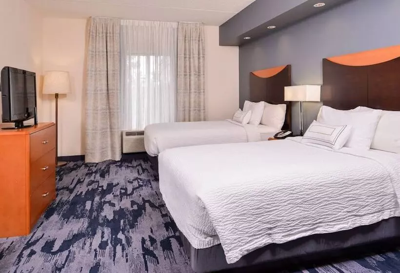 2ダブルベッドのスタンダードルーム, Fairfield Inn & Suites Raleighdurham Airport/brier Creek