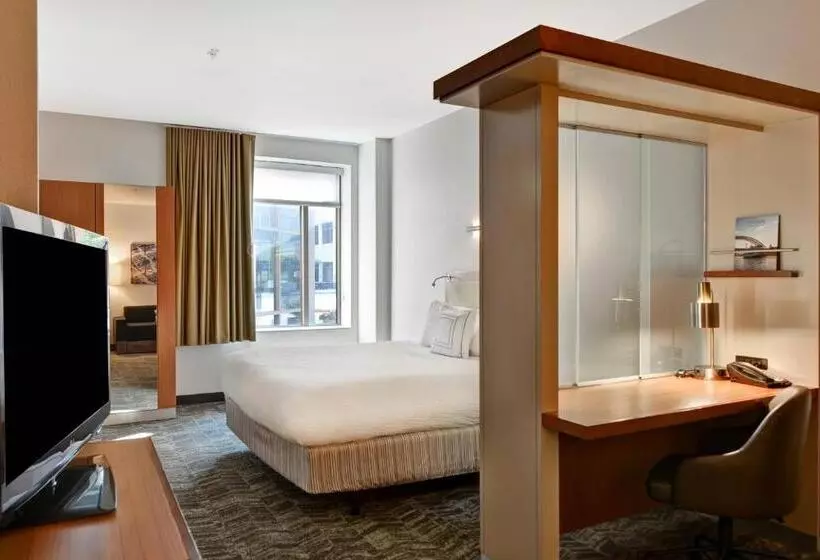 キングサイドベッドのスタンダードワンルーム, Springhill Suites By Marriott Cincinnati Midtown