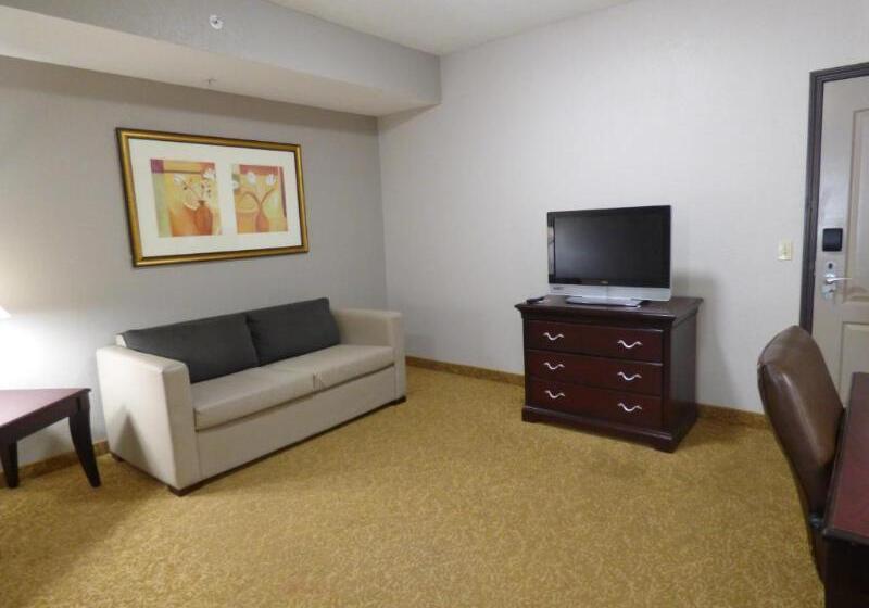 מיטת קינג בסוויטה, Country Inn & Suites By Radisson, Pensacola West, Fl