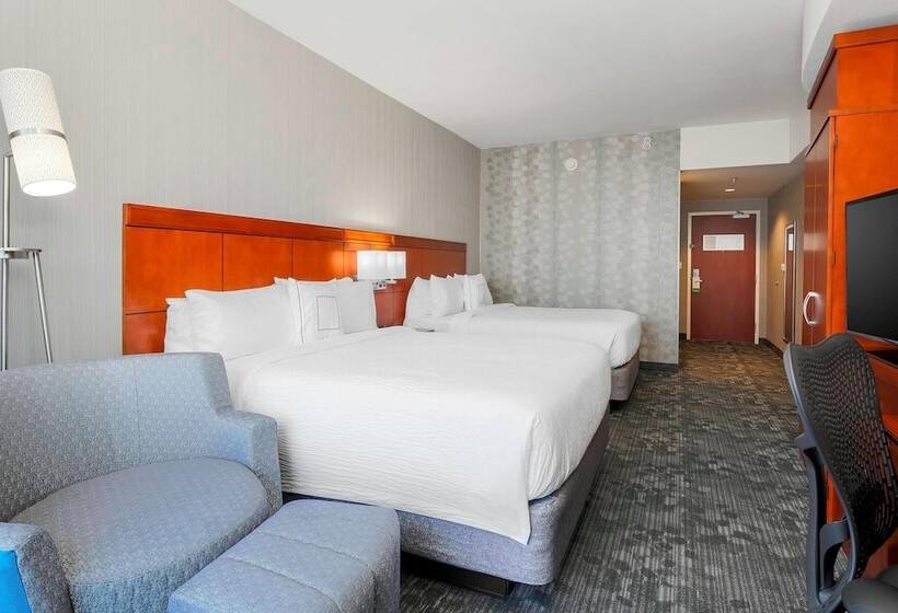 带2个双人床的标准工作室, Courtyard By Marriott San Jose Campbell