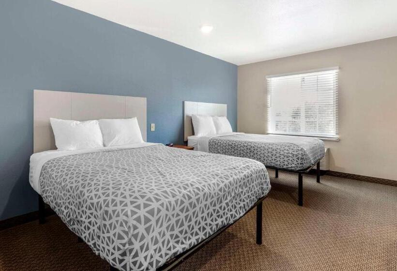 غرفه قياسيه سريرين مزدوجين, Woodspring Suites Raleigh Garner