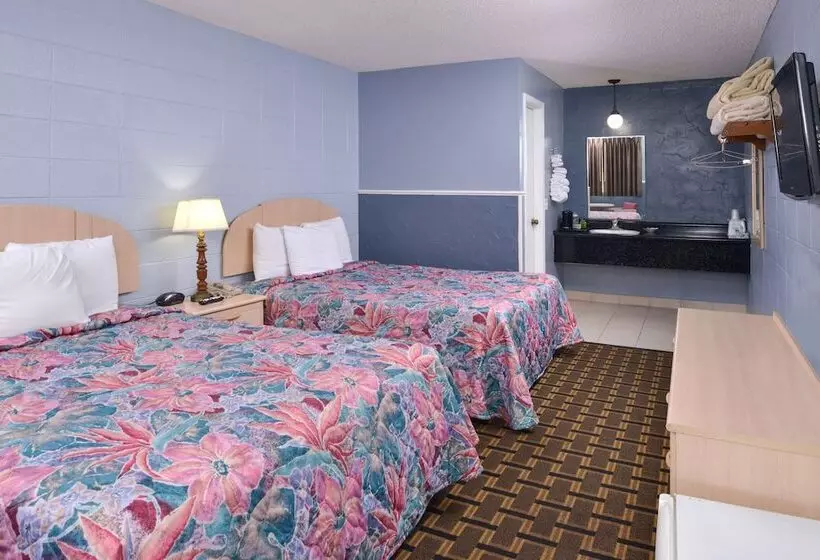 ２ダブルベッドのスタンダードルーム, Americas Best Value Inn & Suites Branson   Near The Strip