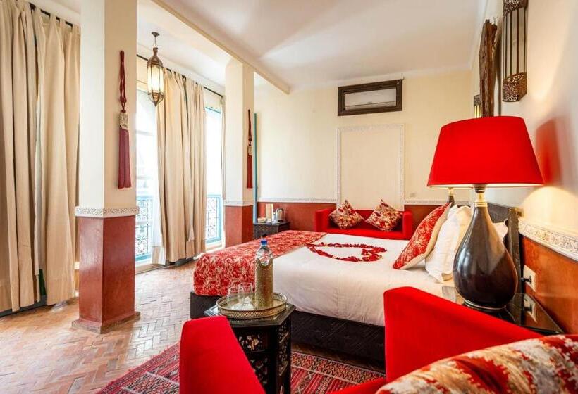 Quarto deluxe, Riad L'orange Bleue