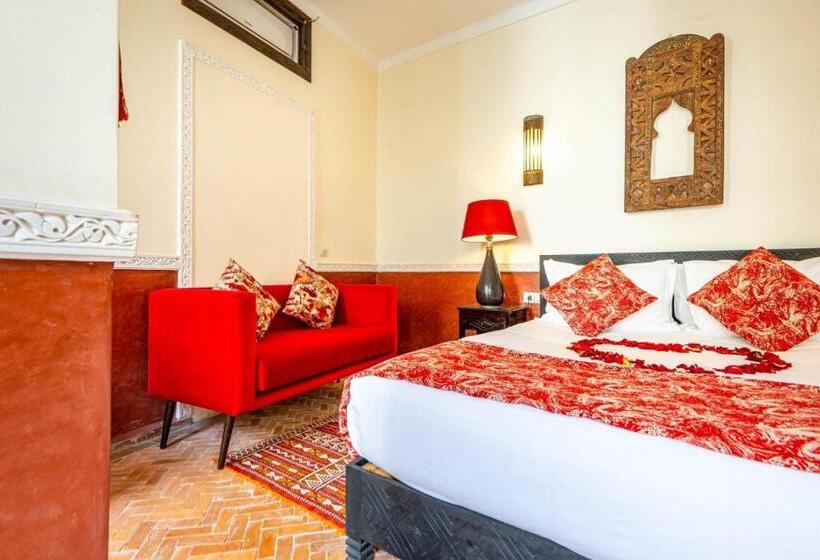 Quarto deluxe, Riad L'orange Bleue