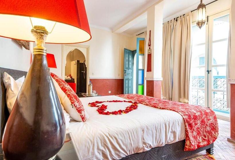 Quarto deluxe, Riad L'orange Bleue
