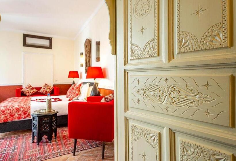 Quarto deluxe, Riad L'orange Bleue