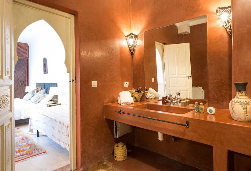Quarto deluxe, Riad L'orange Bleue