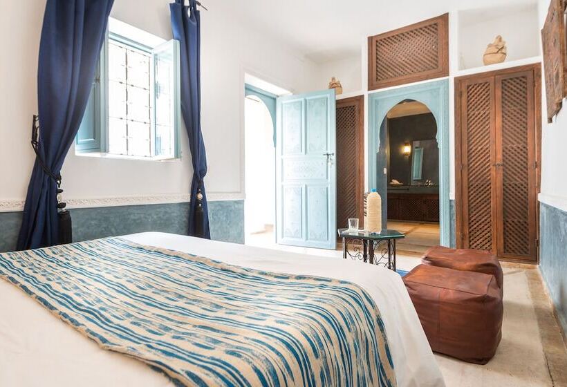 Quarto deluxe, Riad L'orange Bleue
