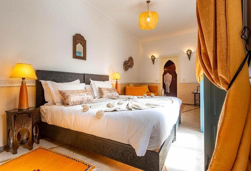 Quarto deluxe, Riad L'orange Bleue