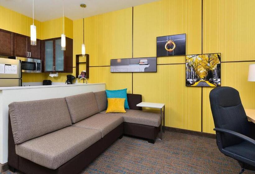 带大床的标准工作室, Residence Inn By Marriott Champaign