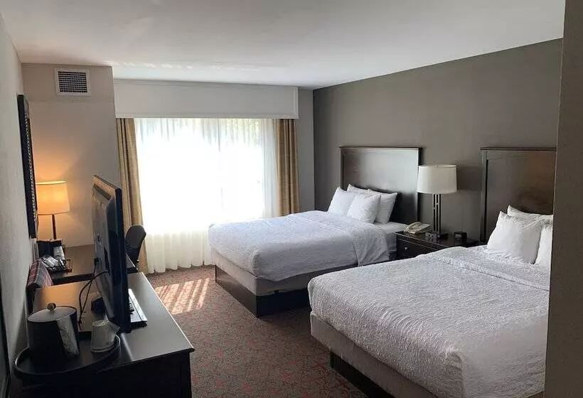 ２ダブルベッドのスタンダードルーム, Hampton Inn & Suites Lake Placid