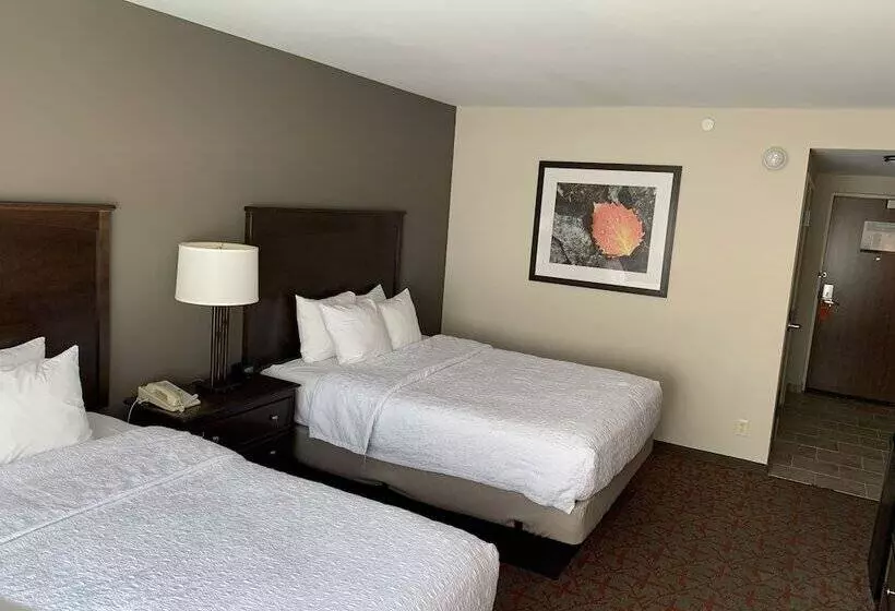 ２ダブルベッドのスタンダードルーム, Hampton Inn & Suites Lake Placid