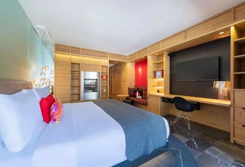 اتاق استاندارد با تخت دوبل و چشمانداز, W Verbier